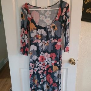 Boden Scoop Neck Floral Dress
